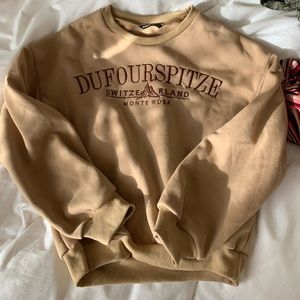 Shein brown crewneck